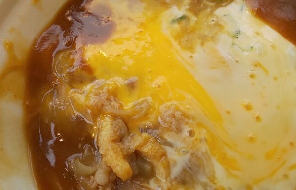 ファミマのチーズカレーうどんのスープ